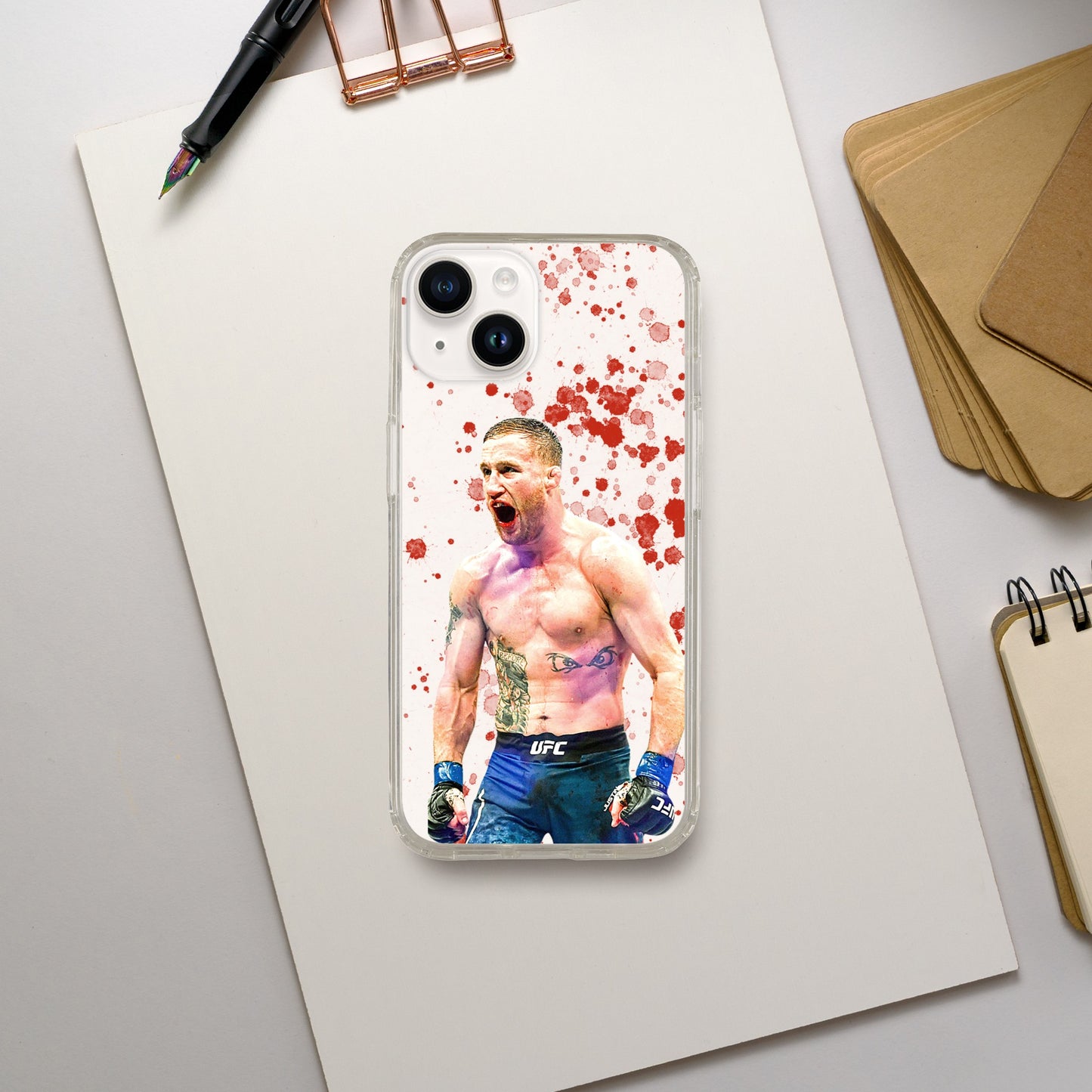 Justin Gaethje Clear Phone Case