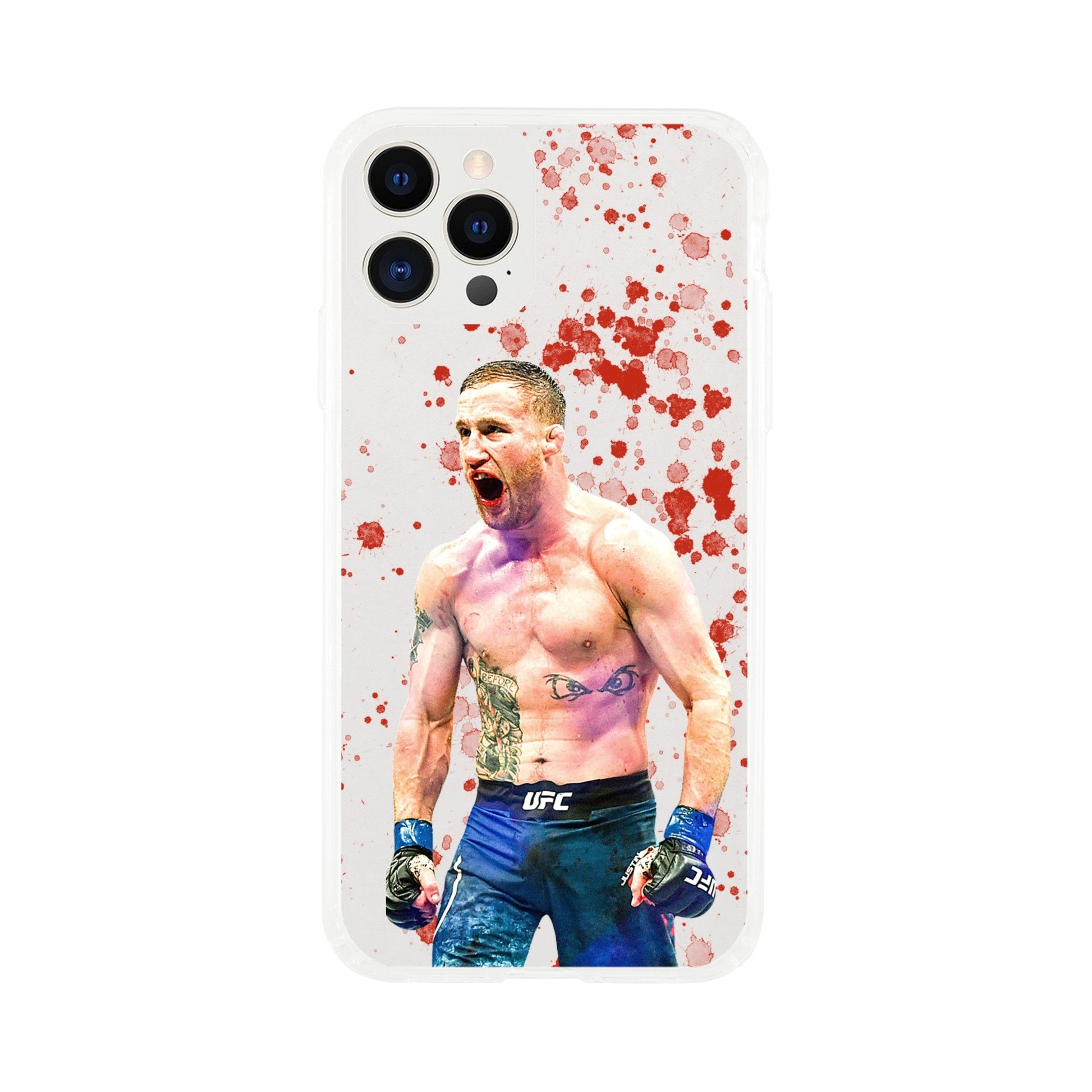 Justin Gaethje Clear Phone Case - Raged MMA