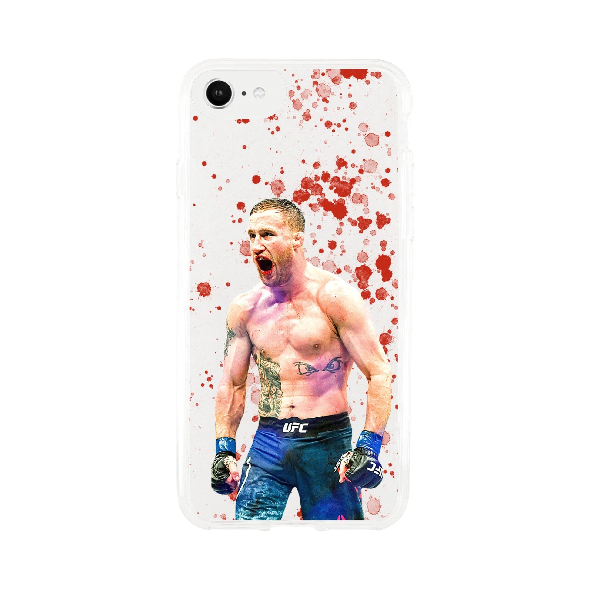 Justin Gaethje Clear Phone Case - Raged MMA