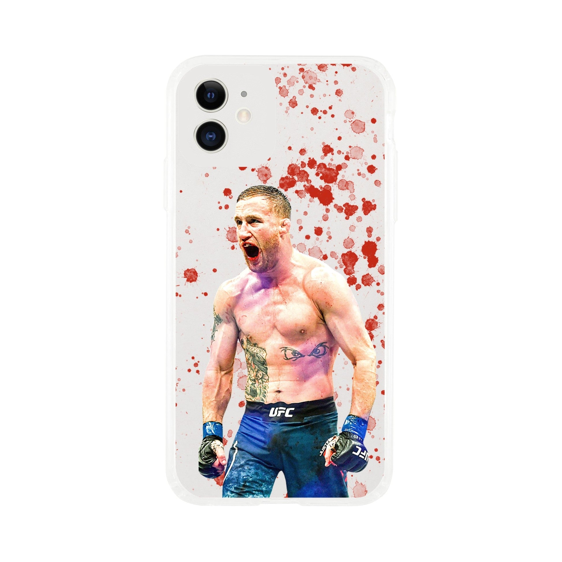 Justin Gaethje Clear Phone Case - Raged MMA