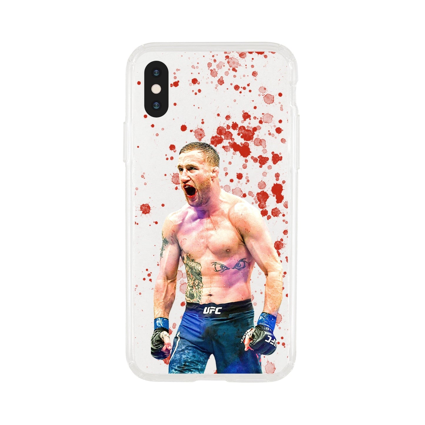 Justin Gaethje Clear Phone Case - Raged MMA