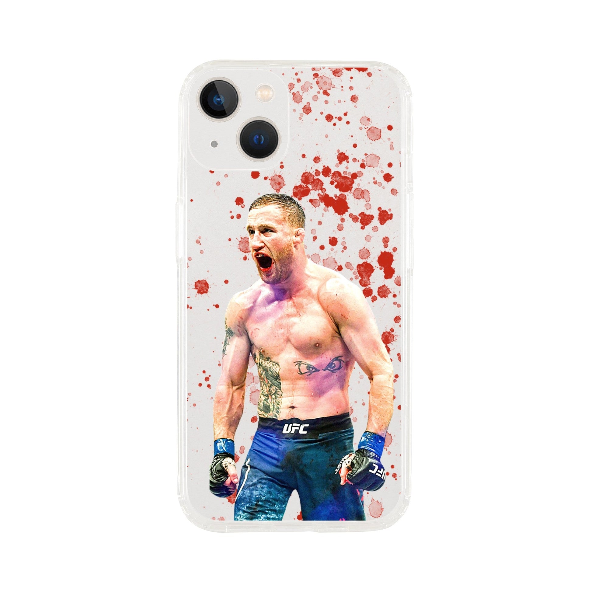 Justin Gaethje Clear Phone Case - Raged MMA