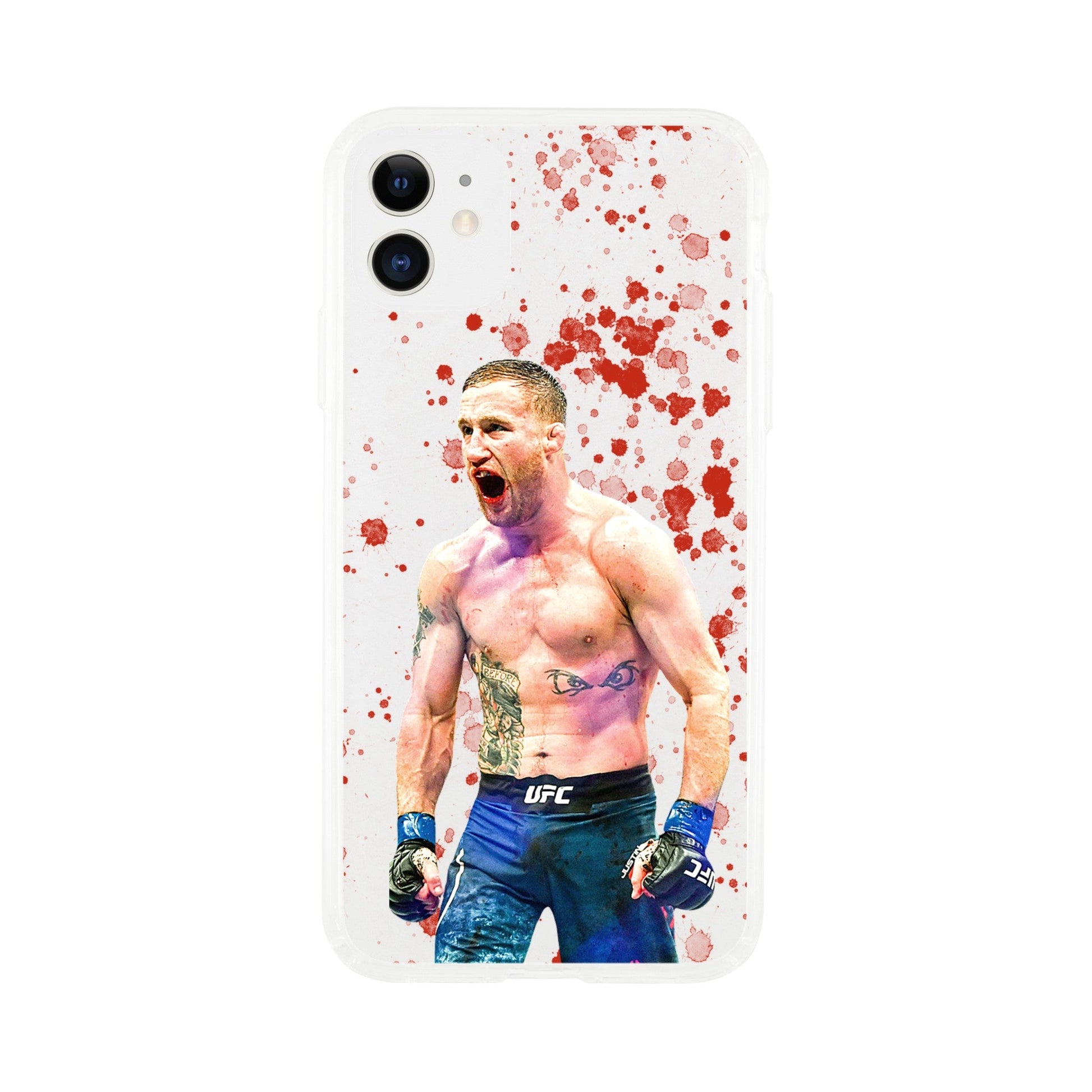 Justin Gaethje Clear Phone Case - Raged MMA